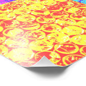 Impression Photo Arc en ciel bulle envelopper pop art (Coin)