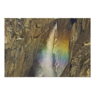 Impression Photo Arc-en-ciel dans Upper Yosemite Falls à Yosemite