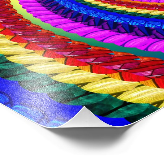 Impression Photo Arc-en-ciel Fractal Art Motif (Coin)