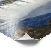 Impression Photo Arc en ciel sur la cascade de Godafoss, Islande (Coin)