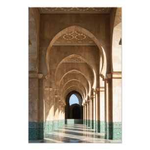 Impression Photo Arche à la mosquée Hassan II, Casablanca, Maroc