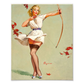 Impression Photo Archery Pin-up