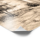 Impression Photo Architecture Maison traditionnelle Dessin d'art (Coin)