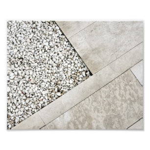 Impression Photo architecture moderne pavé minimal pierre
