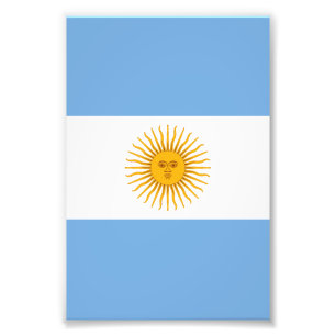 Impression Photo Argentina flag