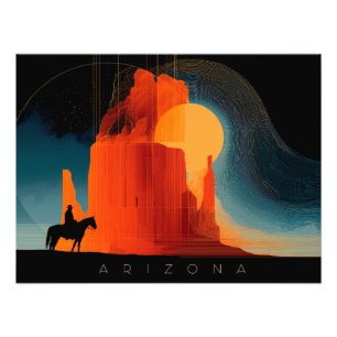 Impression Photo Arizona, Vallée du Monument, Style minimaliste