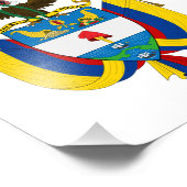 Impression Photo Armoiries De Colombie (Coin)