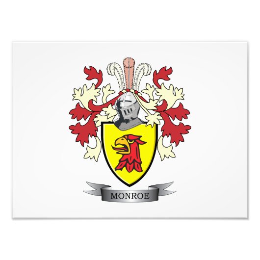 Impression Photo Armoiries de Monroe Family Crest (Devant)