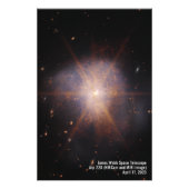 Impression Photo Arp 220 (image NIRCam et MIRI) James Webb (JWST) (Devant)