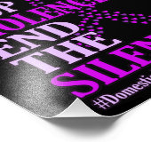 Impression Photo Arrêter la violence et soutenir la violence domest (Coin)