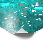 Impression Photo Arrière - plan à huile Turquoise de la menthe (Coin)