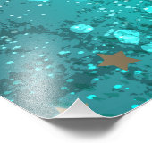 Impression Photo Arrière - plan à huile Turquoise de la menthe (Coin)