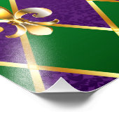 Impression Photo Arrière - plan de bijoux Mardi Gras (Coin)