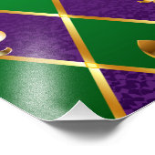 Impression Photo Arrière - plan de bijoux Mardi Gras (Coin)