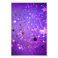 Arrière - plan de feuille violet avec étoiles