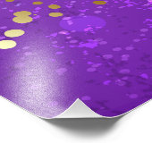 Impression Photo Arrière - plan de feuille violet avec étoiles (Coin)