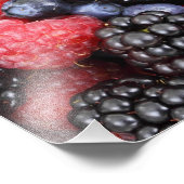 Impression Photo Arrière - plan de fruits de forêt (Coin)