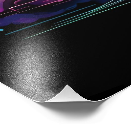 Impression Photo Arrière - plan de fusée spatiale (Coin)