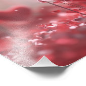 Impression Photo Arrière - plan de la journée Valentines avec coeur (Coin)