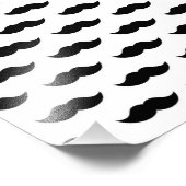 Impression Photo Arrière - plan de la moustache noire (Coin)