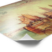 Impression Photo Arrivée d'un paquebot par Joseph Turner (Coin)