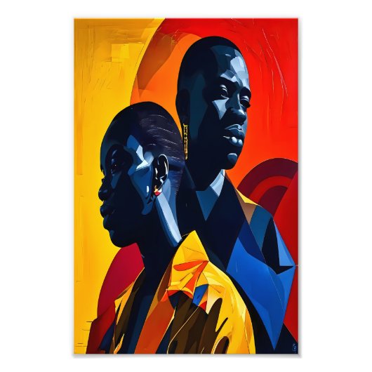 Impression Photo Art Abstrait afrocentrique moderne (Devant)