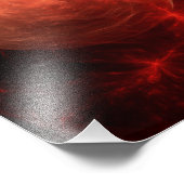 Impression Photo Art abstrait Galaxie rouge (Coin)