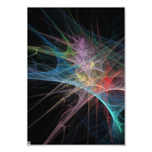 Impression Photo Art Abstrait Glace Arc-en-ciel (Devant)