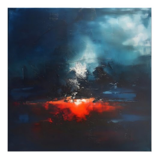 Impression Photo Art Abstrait magma (Devant)