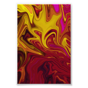 Impression Photo Art Abstrait moderne coloré toile d'huile pastel