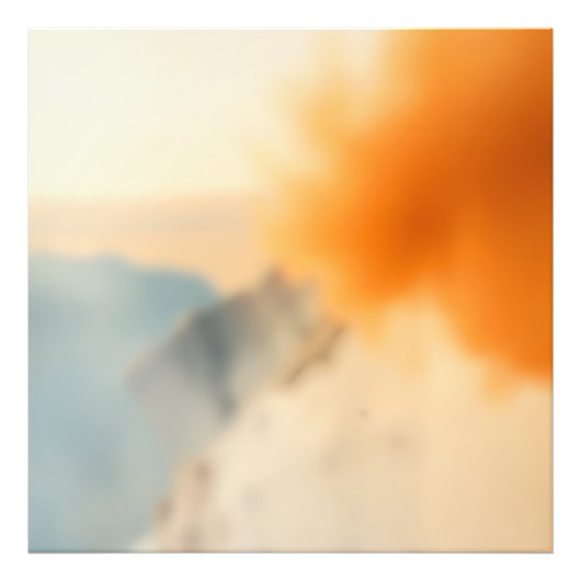 Impression Photo Art Abstrait Neutre Chaud Flou (Devant)
