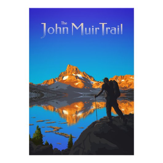 Impression Photo Art - Banner Peak - John Muir Trail Texte (Devant)
