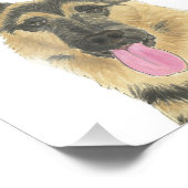 Impression Photo Art berger allemand personnalisé (Coin)