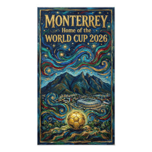 Impression Photo Art de football de luxe à Monterrey 2026 Stade de