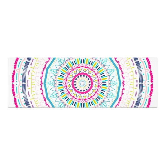 Impression Photo Art de mandala coloré vibrant (Devant)