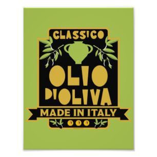 Impression Photo Art de mur d'huile d'olive italienne