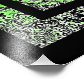 Impression Photo Art Déco En Vert Et Or (Coin)