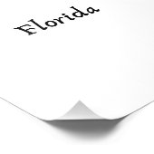 Impression Photo Art d'état de Floride dans "Ocean Hues" (Coin)