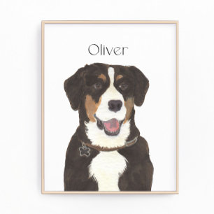 Impression Photo Art du chien de montagne d'Entlebuch