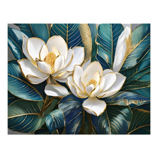 Impression Photo Art du Magnolia du Sud (Devant)
