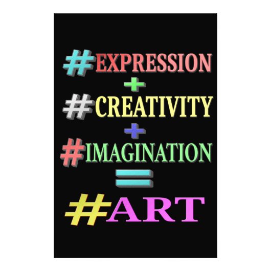 Impression Photo "ART EQUATION" Mignonne Expression Design. Command (Devant)
