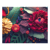 Impression Photo Art Floral coloré (Devant)