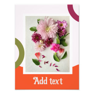 Impression Photo Art Floral rose et orange