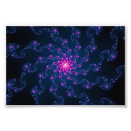 Impression Photo Art Fractal Fleur Vie (Devant)