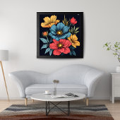 Impression Photo Art moderne floral mur : Audacieux et beau
