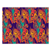 Art Motif tatouage - flammes & cercles