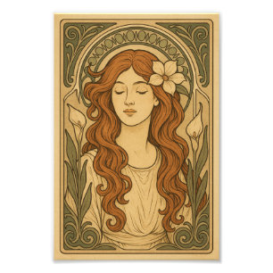 Impression Photo Art Nouveau Style Femmes Art