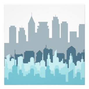 Impression Photo Art Pixel Cityscape moderne - Design urbain Skylin