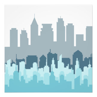 Impression Photo Art Pixel Cityscape moderne - Design urbain Skylin