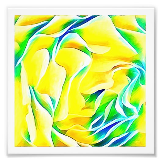 Impression Photo Art rose jaune (Devant)